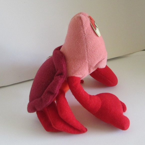 SABASTIAN CRAB Disney Little Mermaid Character 9.5" Long STUFFED ANIMAL Plush - Picture 5 of 14